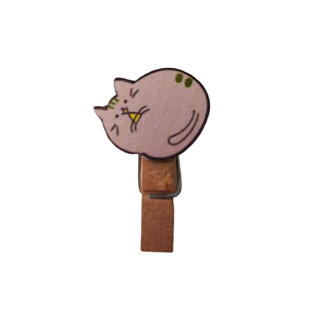 Mollette Chiudipacco - Gatto Grigio