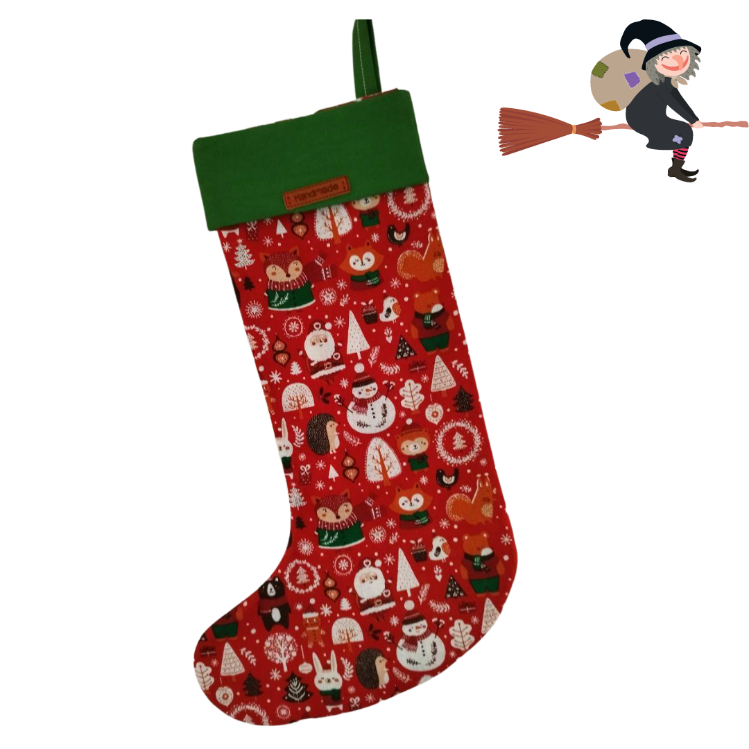 Calza Befana Handmade - Bosco Natale