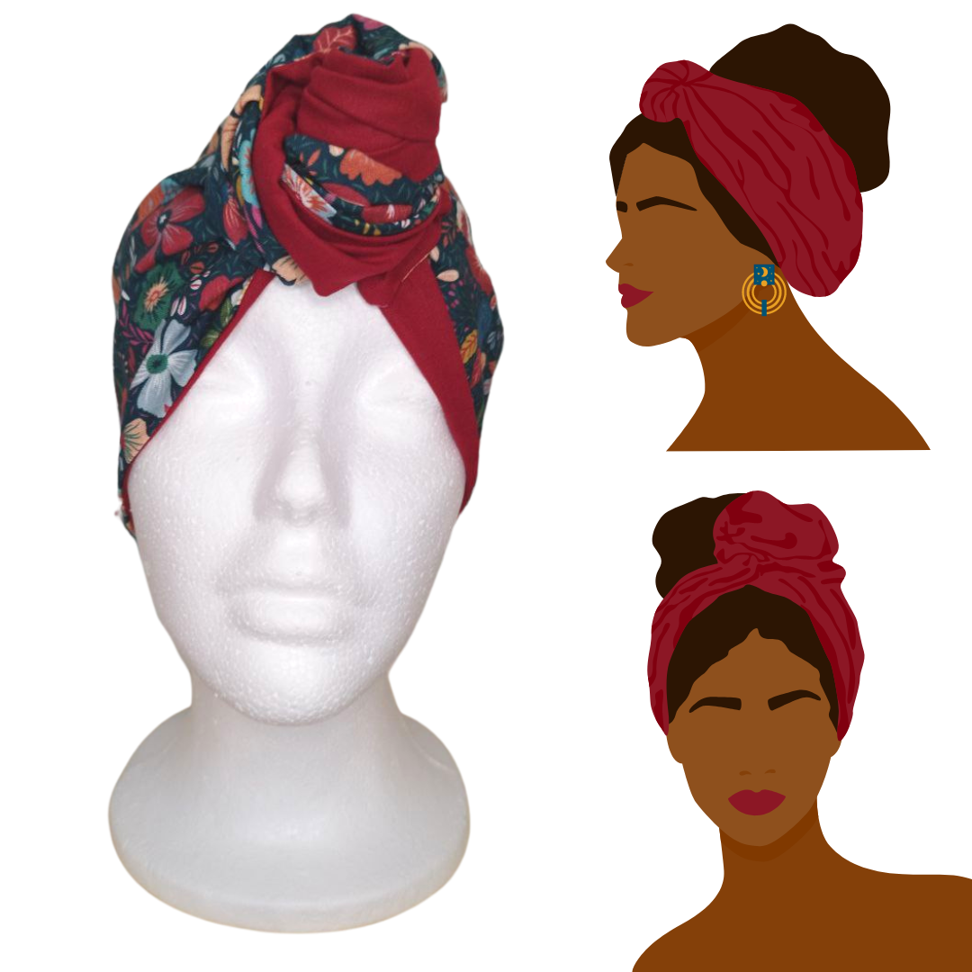 Fascia-Turbante Modellabile Handmade - Fiori