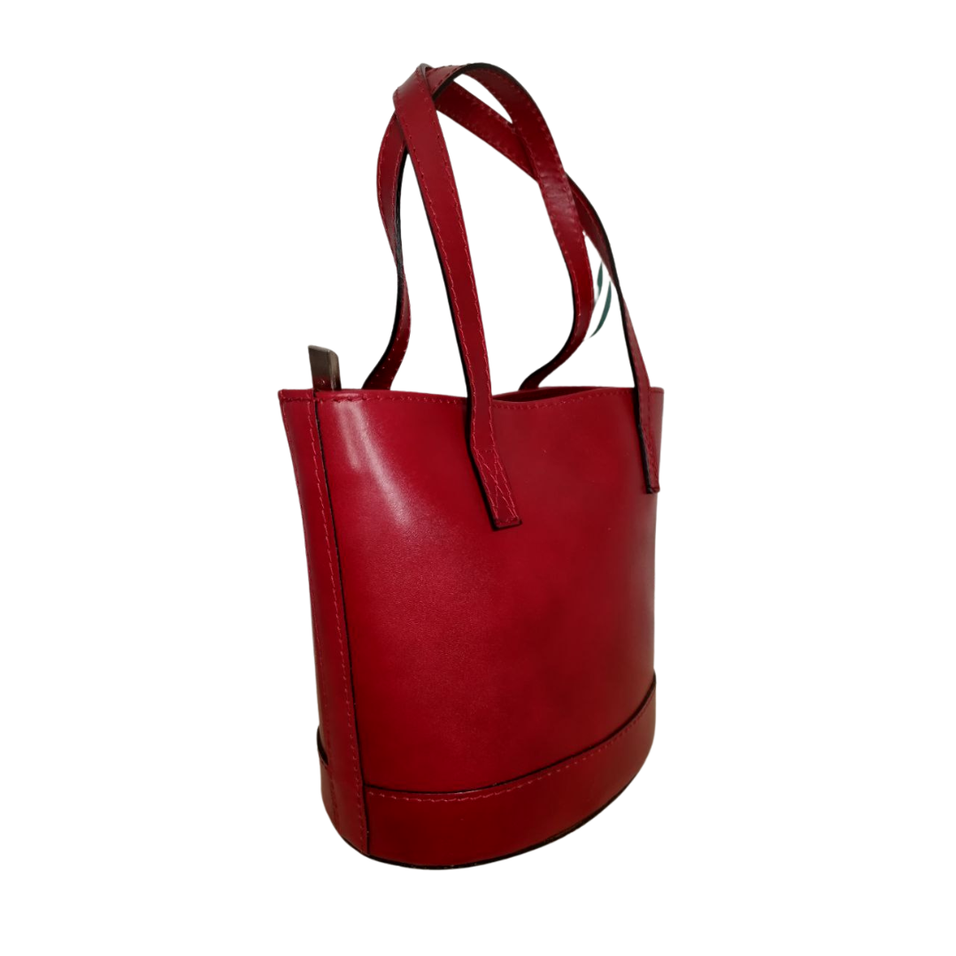 Borsa Vera Pelle - Rosso