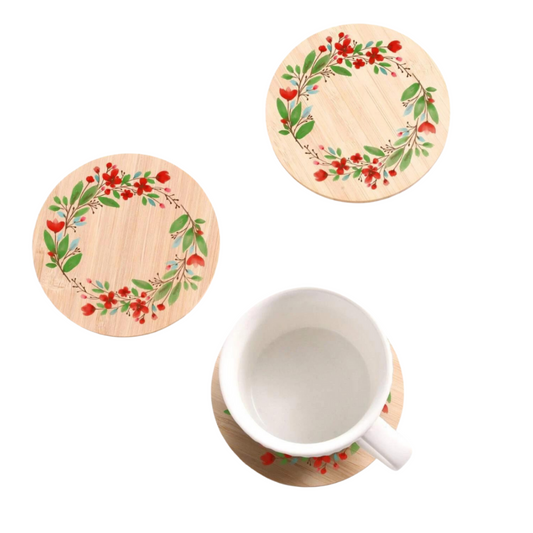 Sottobicchiere Bambù - Fiori