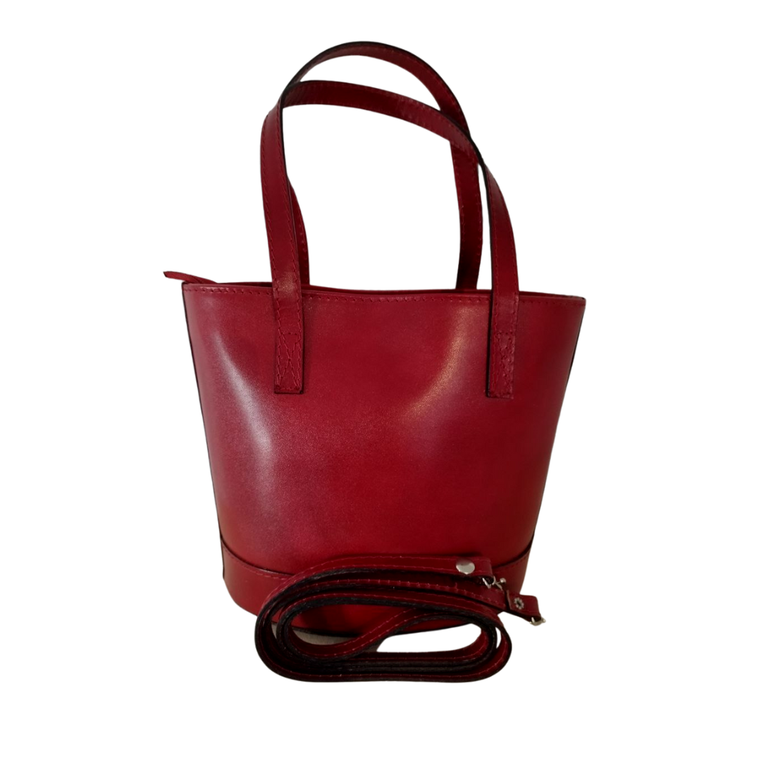 Borsa Vera Pelle - Rosso
