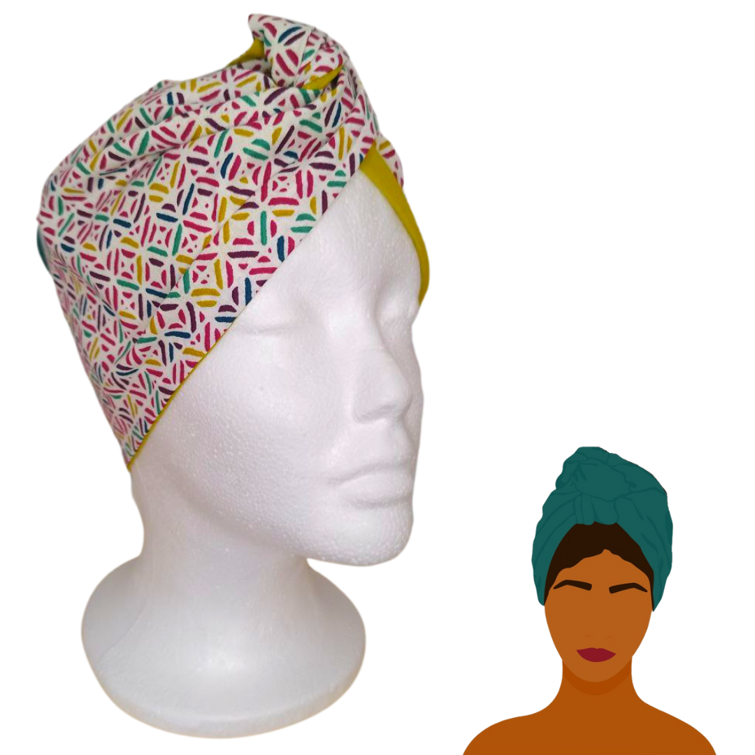 Fascia-Turbante Modellabile Handamade - Astratta
