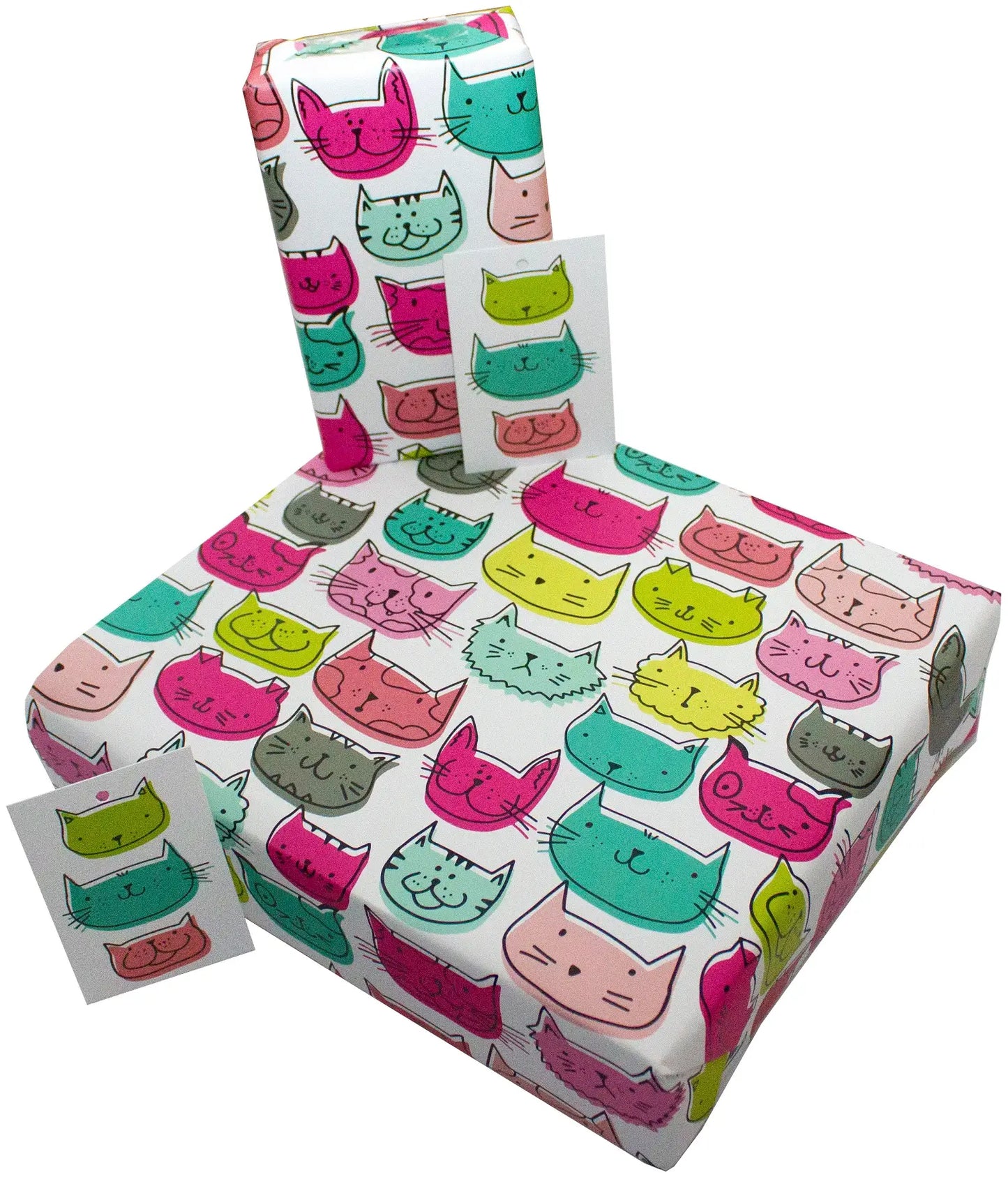 Carta Regalo con Etichetta - Gatti