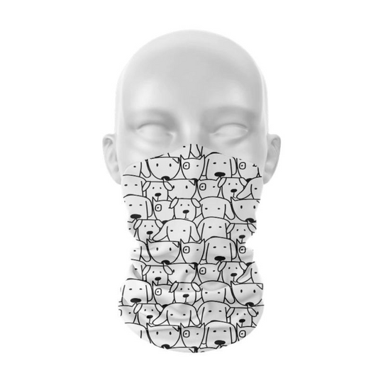 Scaldacollo Multiuso - Cani Neri/Bianchi