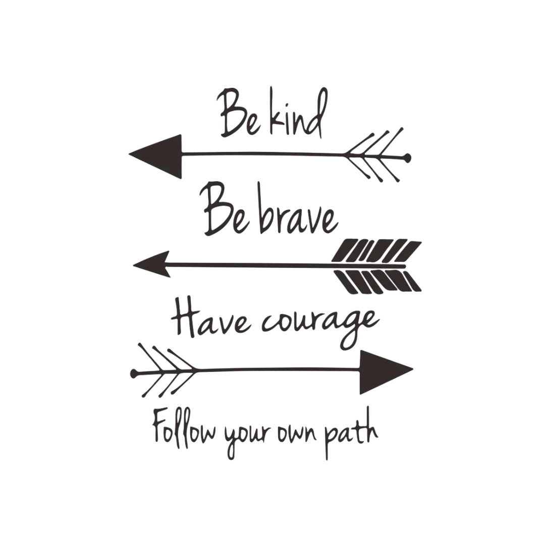Adesivi Parete - ''Be kind, Be brave...''
