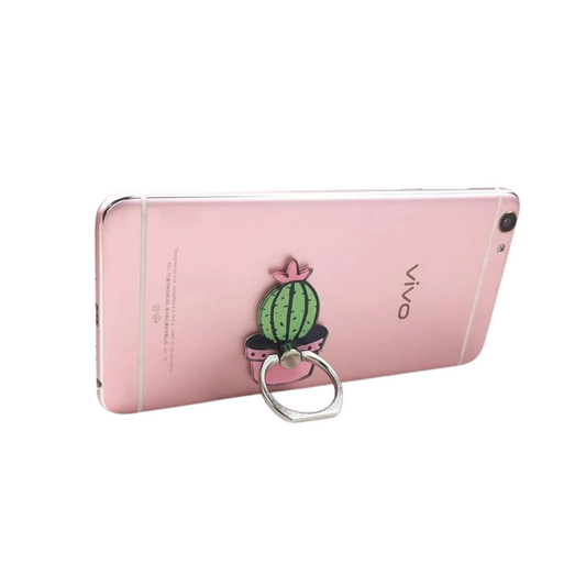 Anello Adesivo Smartphone - Cactus Rosa