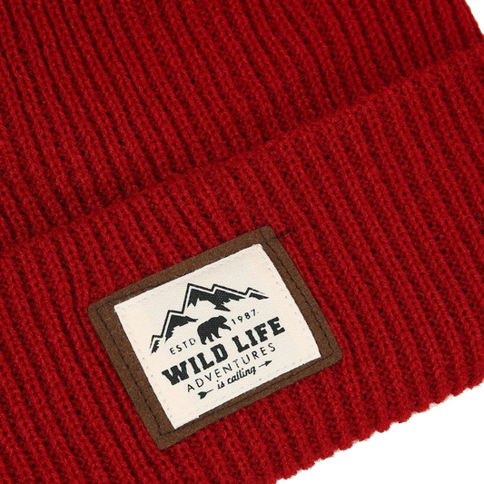 Cappello Beanie - Wild Life Rosso