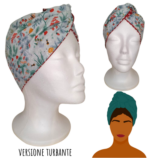Fascia-Turbante Modellabile Handmade - Orto