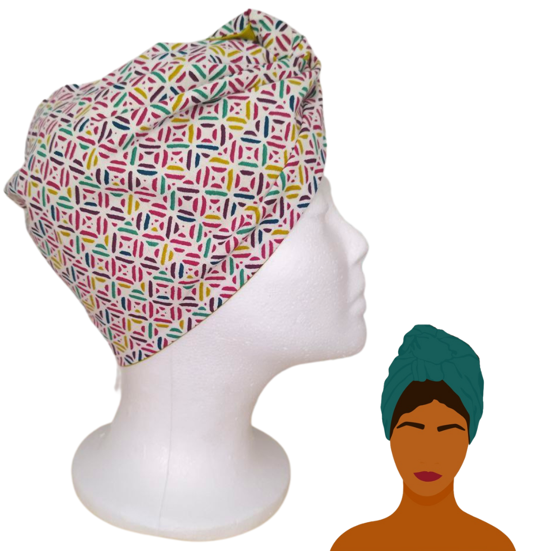 Fascia-Turbante Modellabile Handamade - Astratta