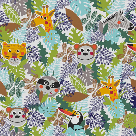 Carta Regalo con Etichetta - Animali Giungla