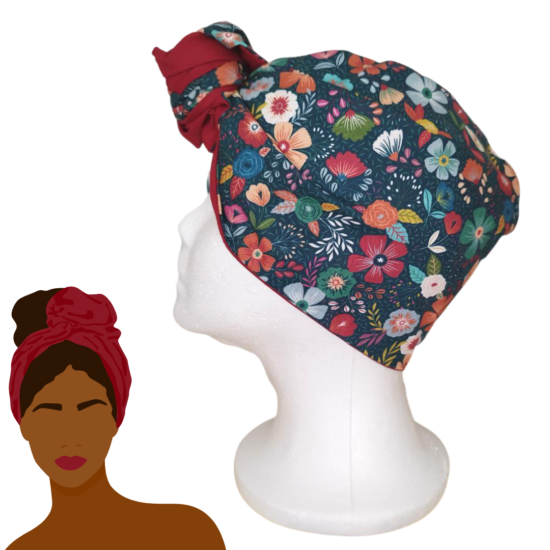 Fascia-Turbante Modellabile Handmade - Fiori