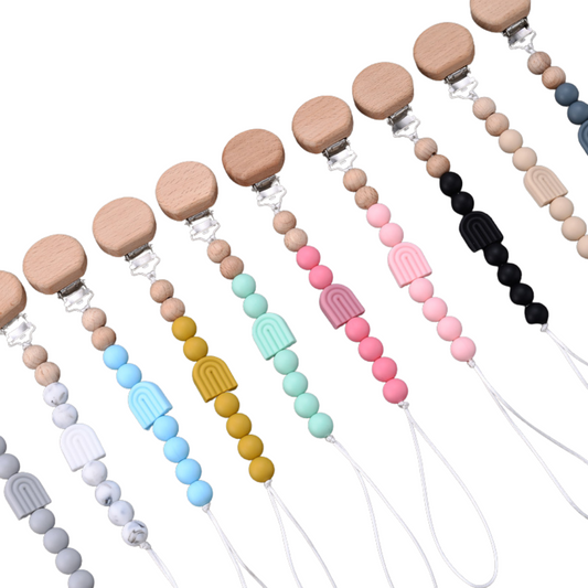 Catenella Ciuccio Legno - Verde Acqua