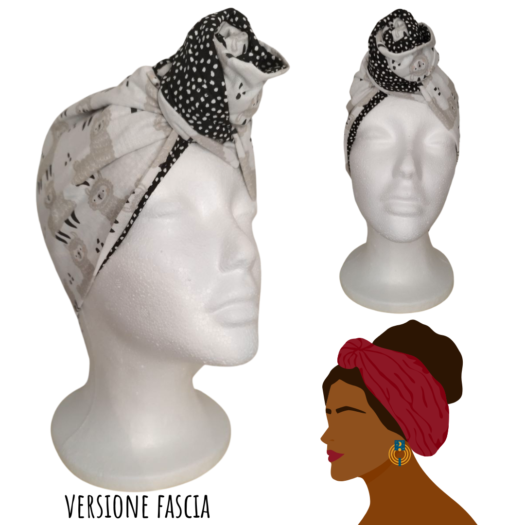 Fascia-Turbante Modellabile Handmade - Alpaca