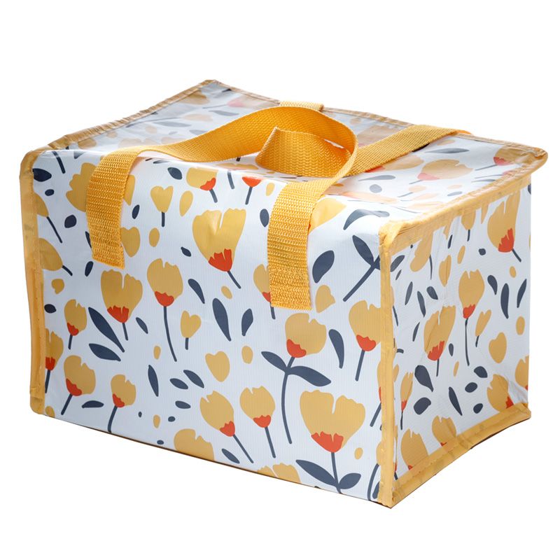 Borsa Termica Grande Riciclata - Fiori Gialli