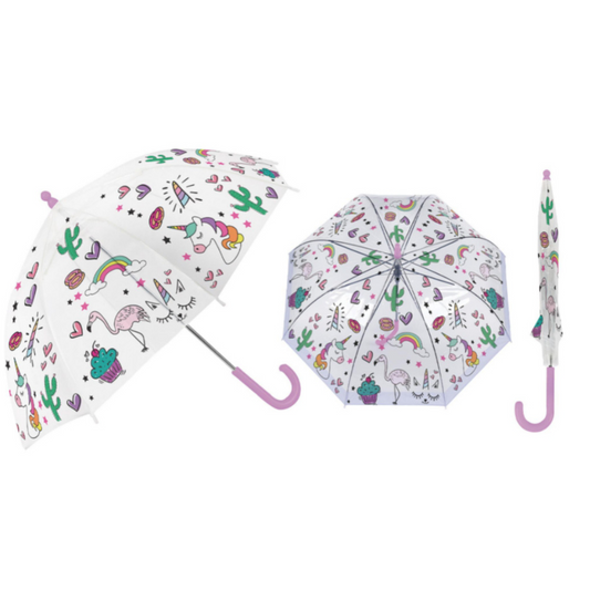 Ombrello Bambini - Disegni/Unicorni