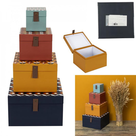 Set di 4 Scatole - Vintage