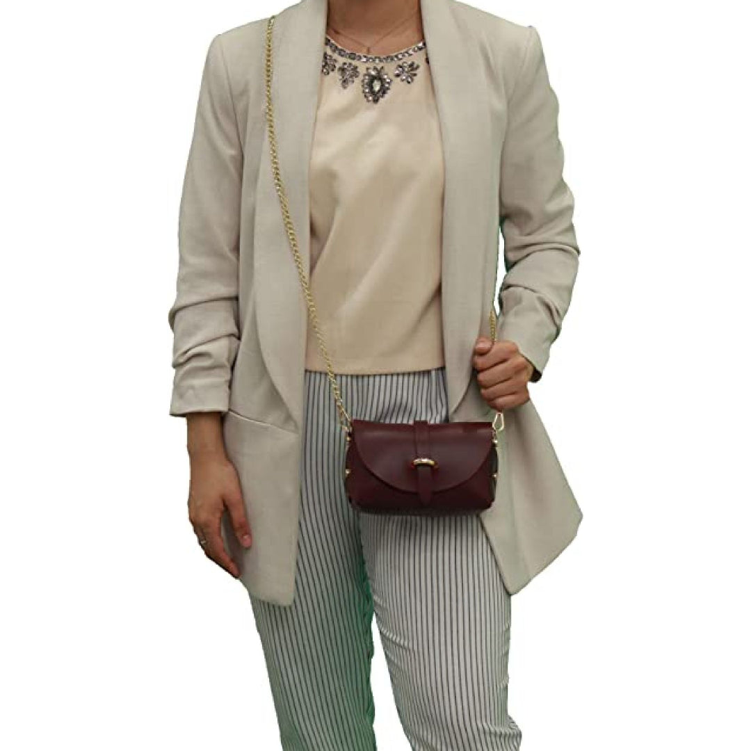 Borsa Mini Vera Pelle - Marrone