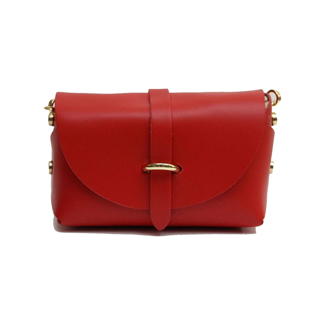 Borsa Mini Vera Pelle - Rosso