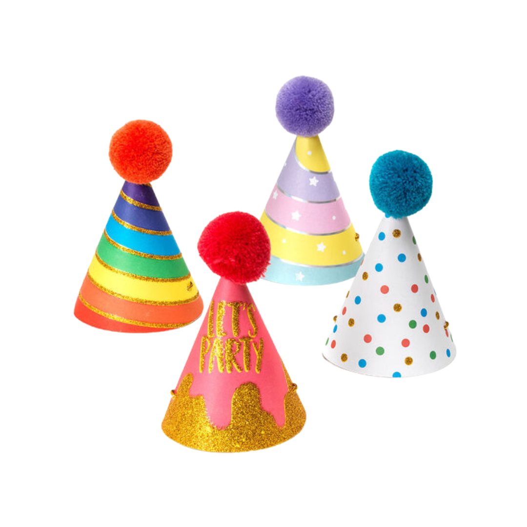 Set di 8 Cappellini - The Party Is On