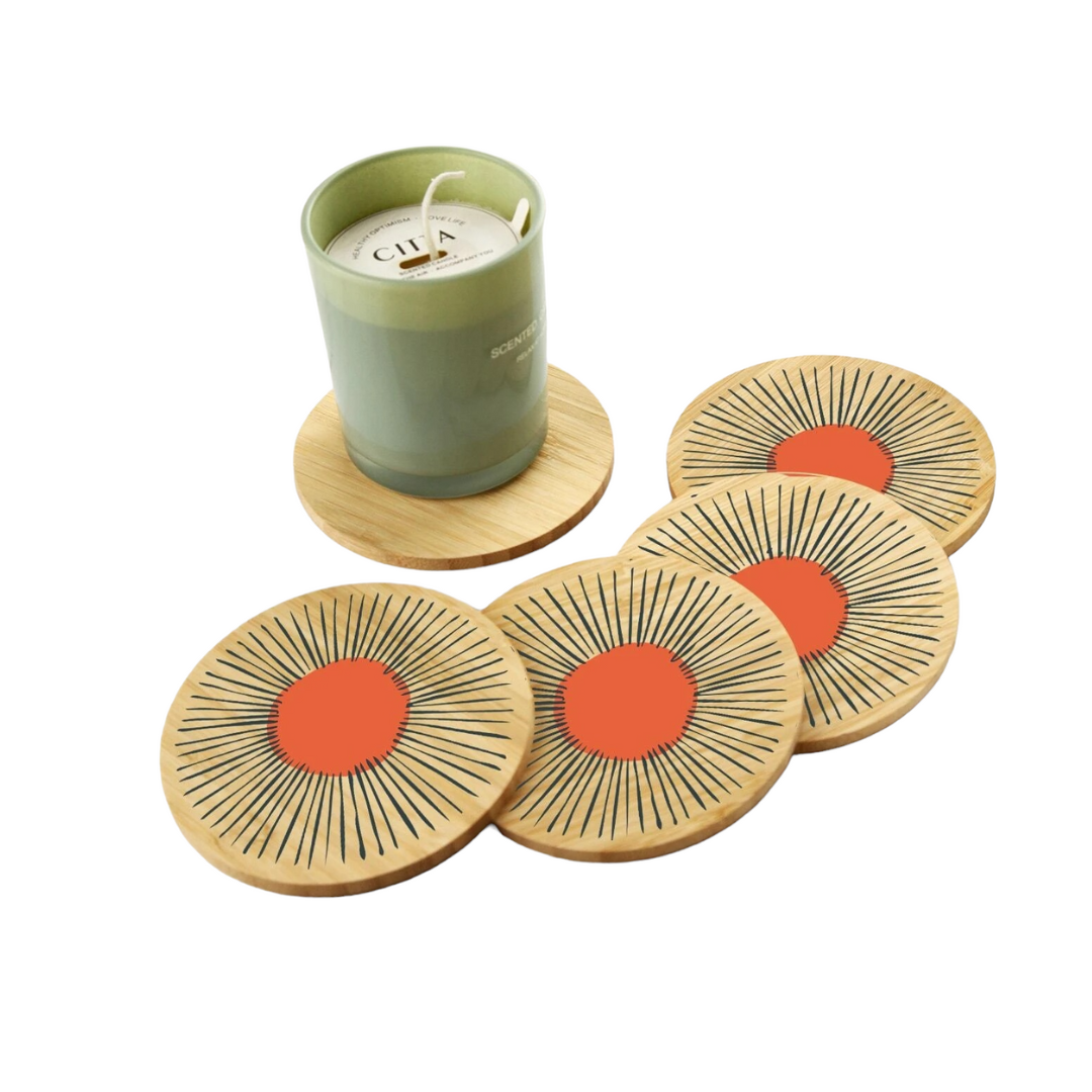 Sottobicchiere Bambù - Astratto