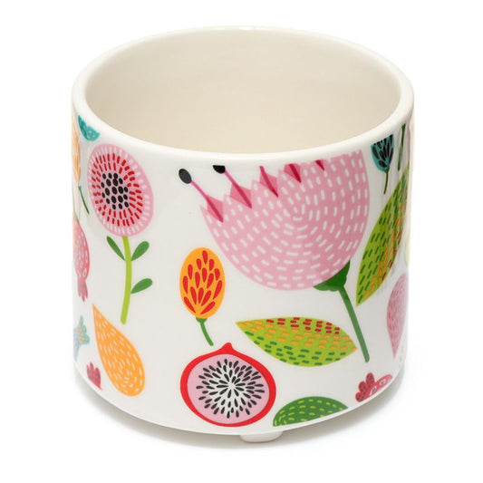 Vaso in Ceramica - Fiori e Foglie
