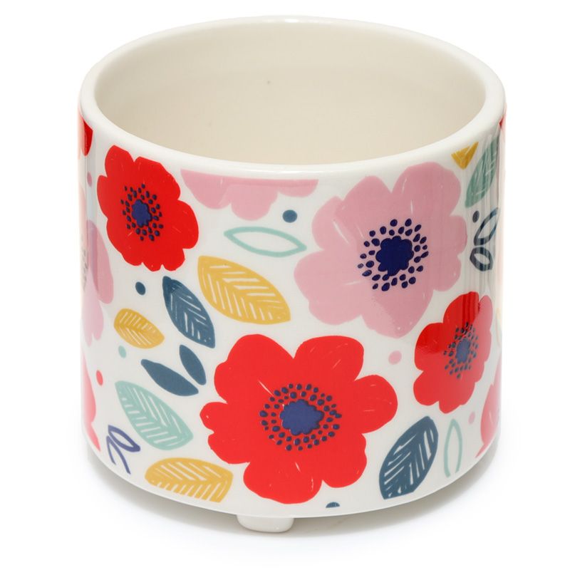 Vasetto in Ceramica - Papavero Rosso