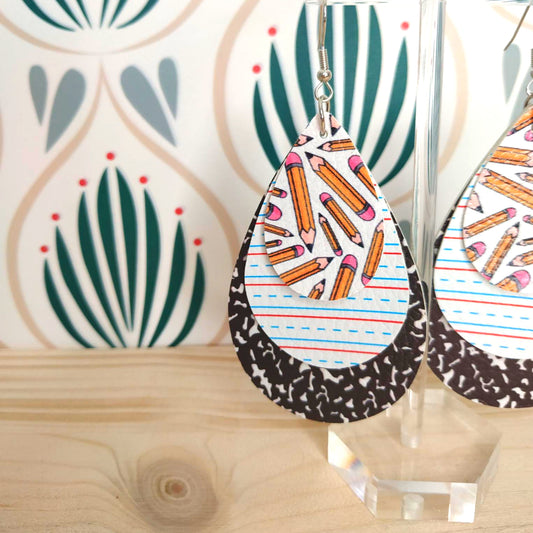 Orecchini in Ecopelle - Matite