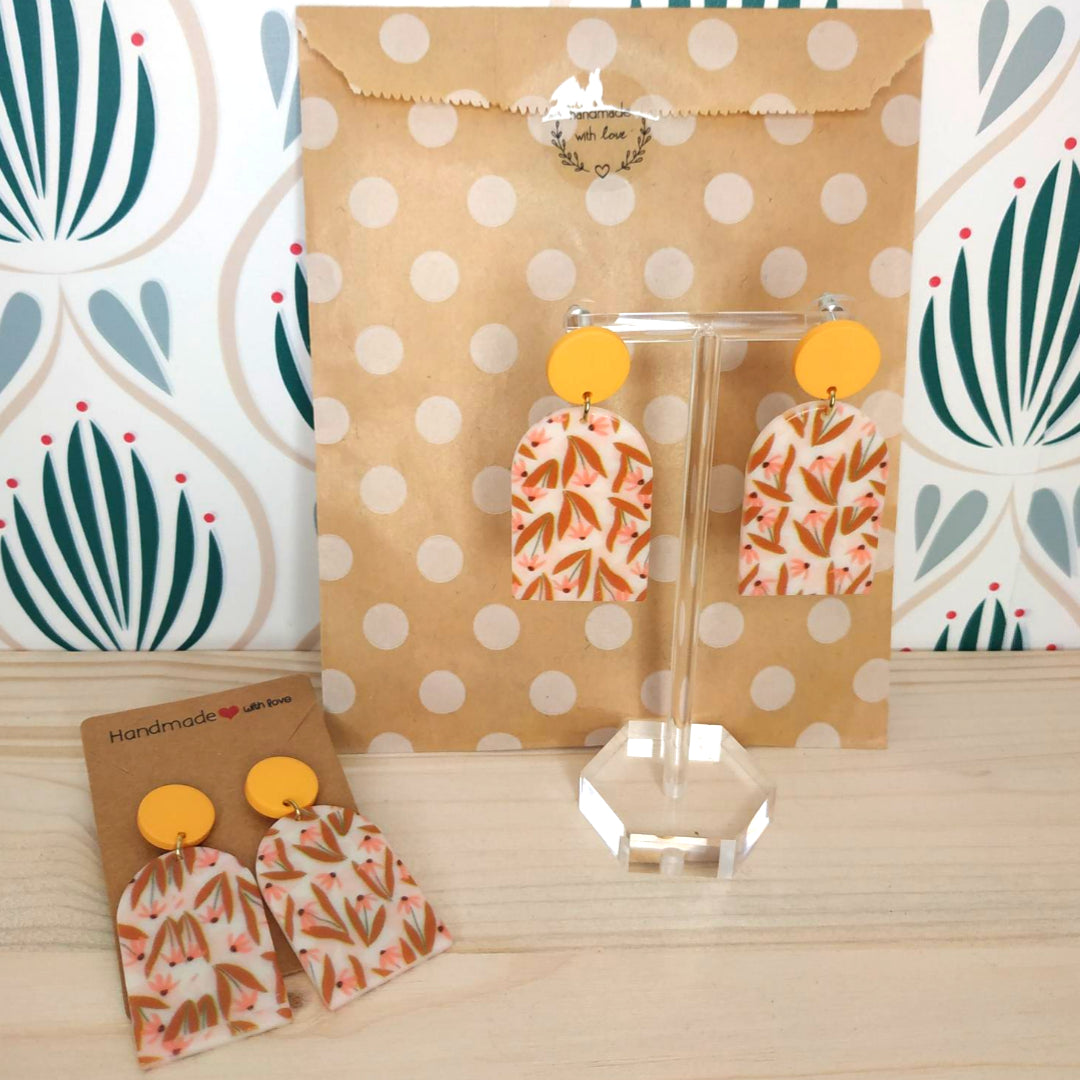 Orecchini in Poliresina - Fiori