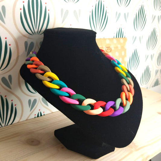 Collana in Resina a Catena - Multicolore