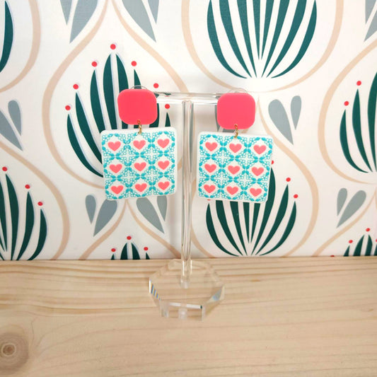 Orecchini in Poliresina - Cuori