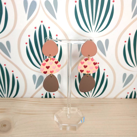 Orecchini in Resina -  Astratto Cuori