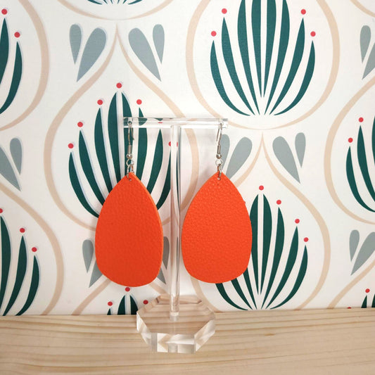 Orecchini in Ecopelle  - Aragosta