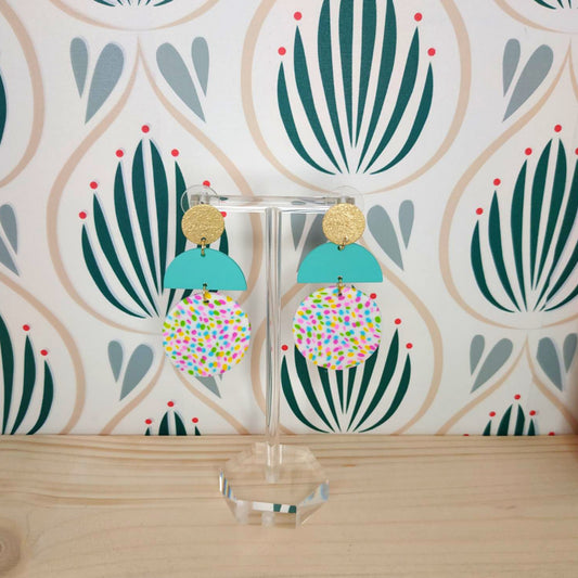 Orecchini Argilla Polimerica - Retrò Pois