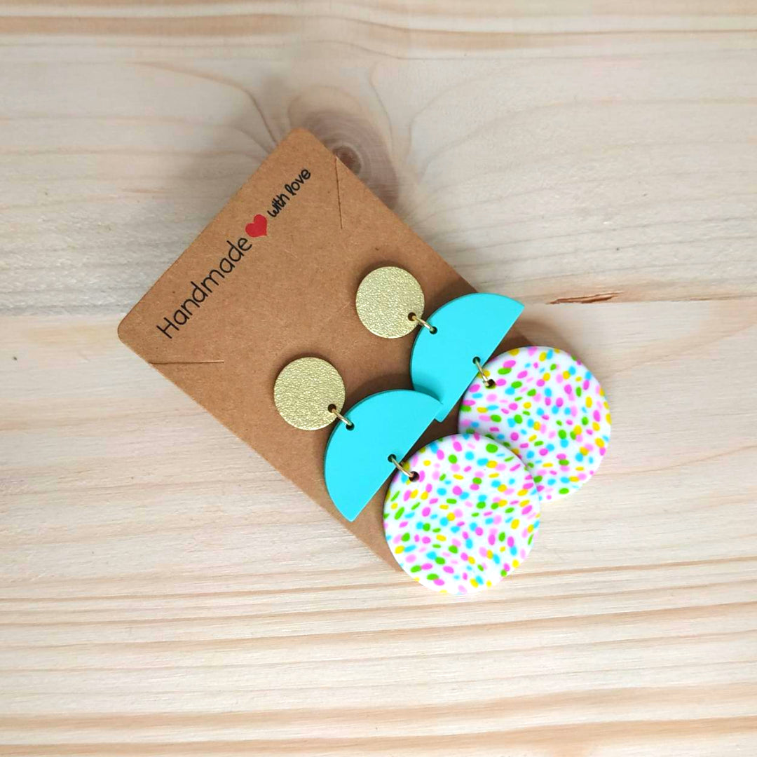 Orecchini Argilla Polimerica - Retrò Pois