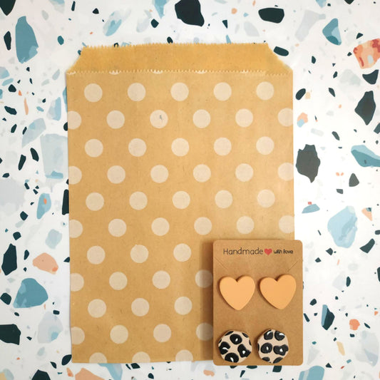 Orecchini in Resina - Cuore e Esagono