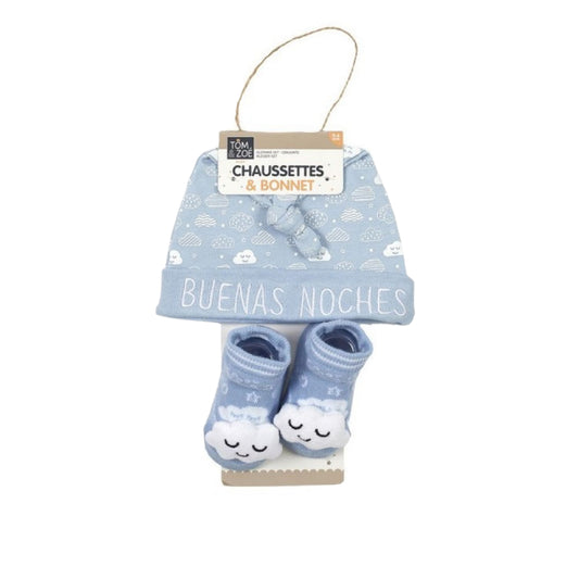Set Regalo Cappellino e Calzini - Nuvole