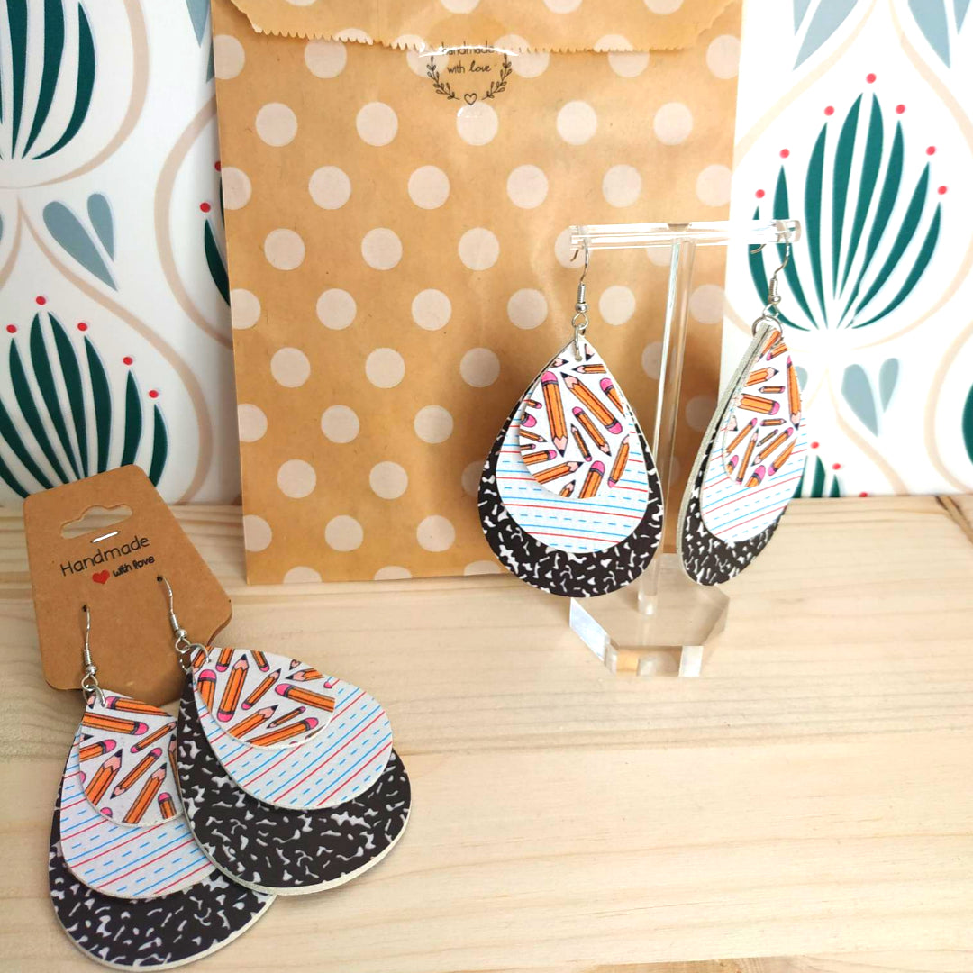 Orecchini in Ecopelle - Matite