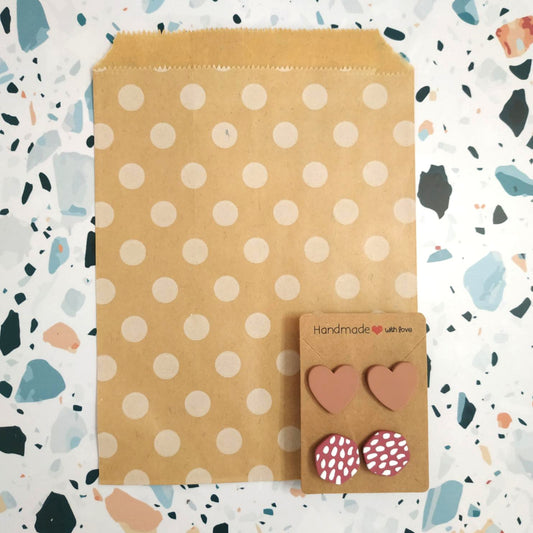 Orecchini in Resina  - Cuoricino e Esagono