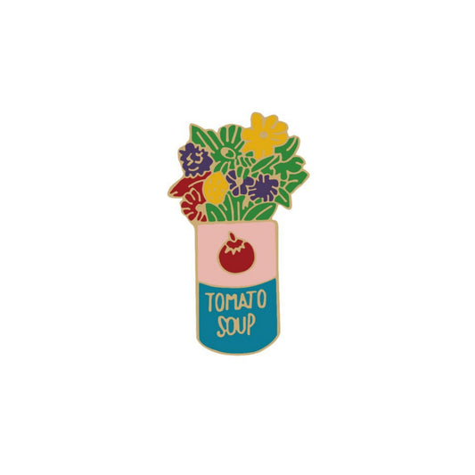 Spilla - Tomato Soap Flowers