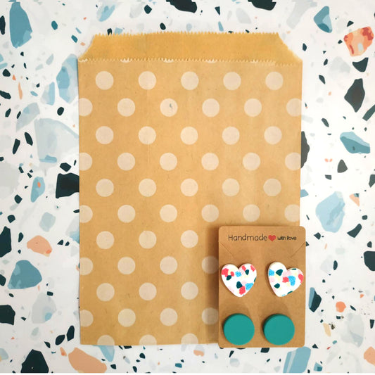 Orecchini in Resina  - Cuore e Cerchio