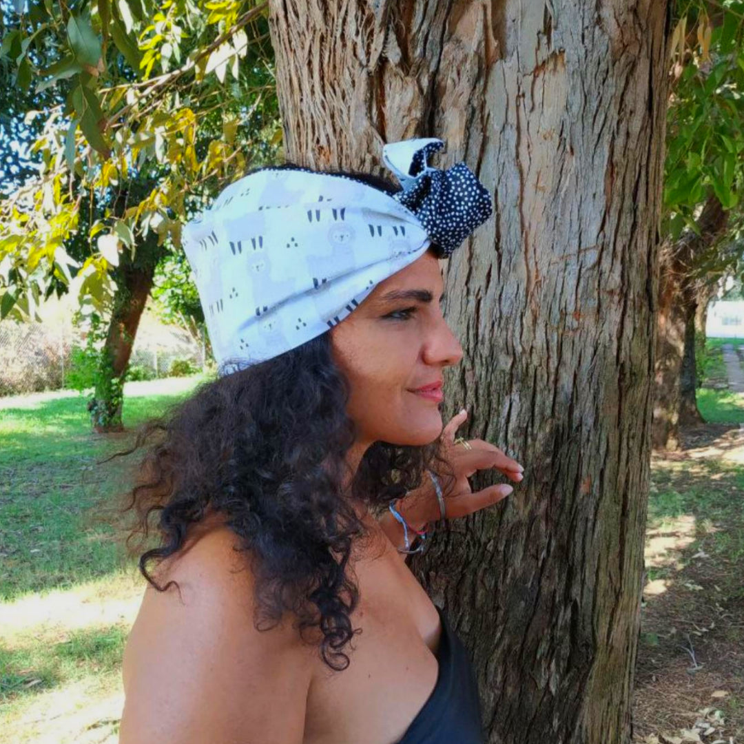 Fascia-Turbante Modellabile Handmade - Alpaca