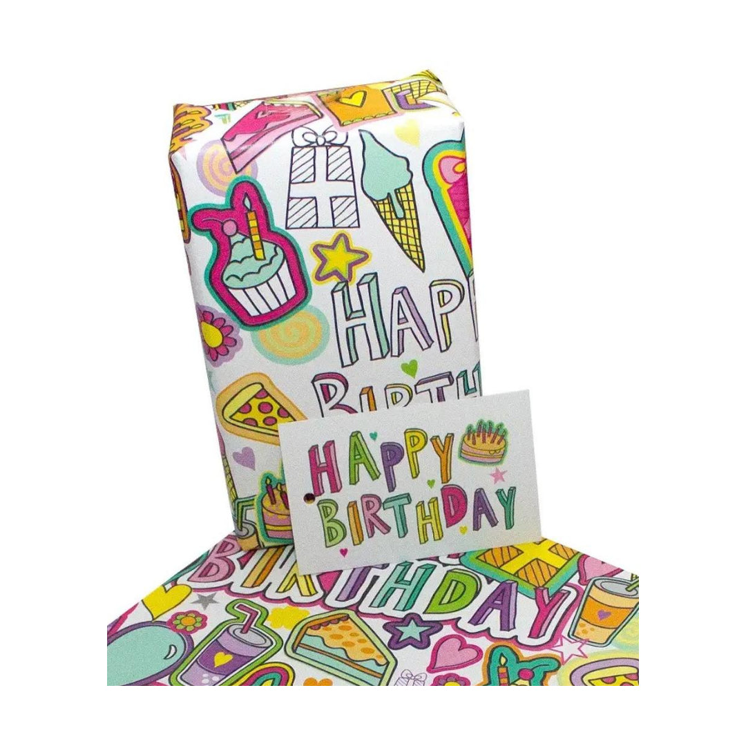 Carta Regalo con Etichetta - Happy Birthday
