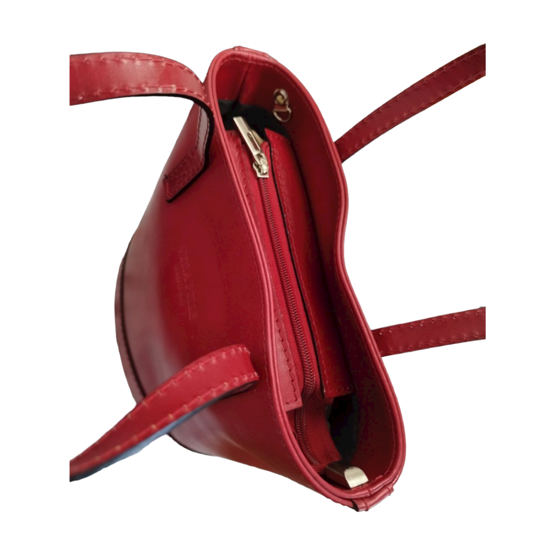 Borsa Vera Pelle - Rosso