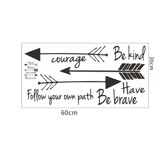 Adesivi Parete - ''Be kind, Be brave...''