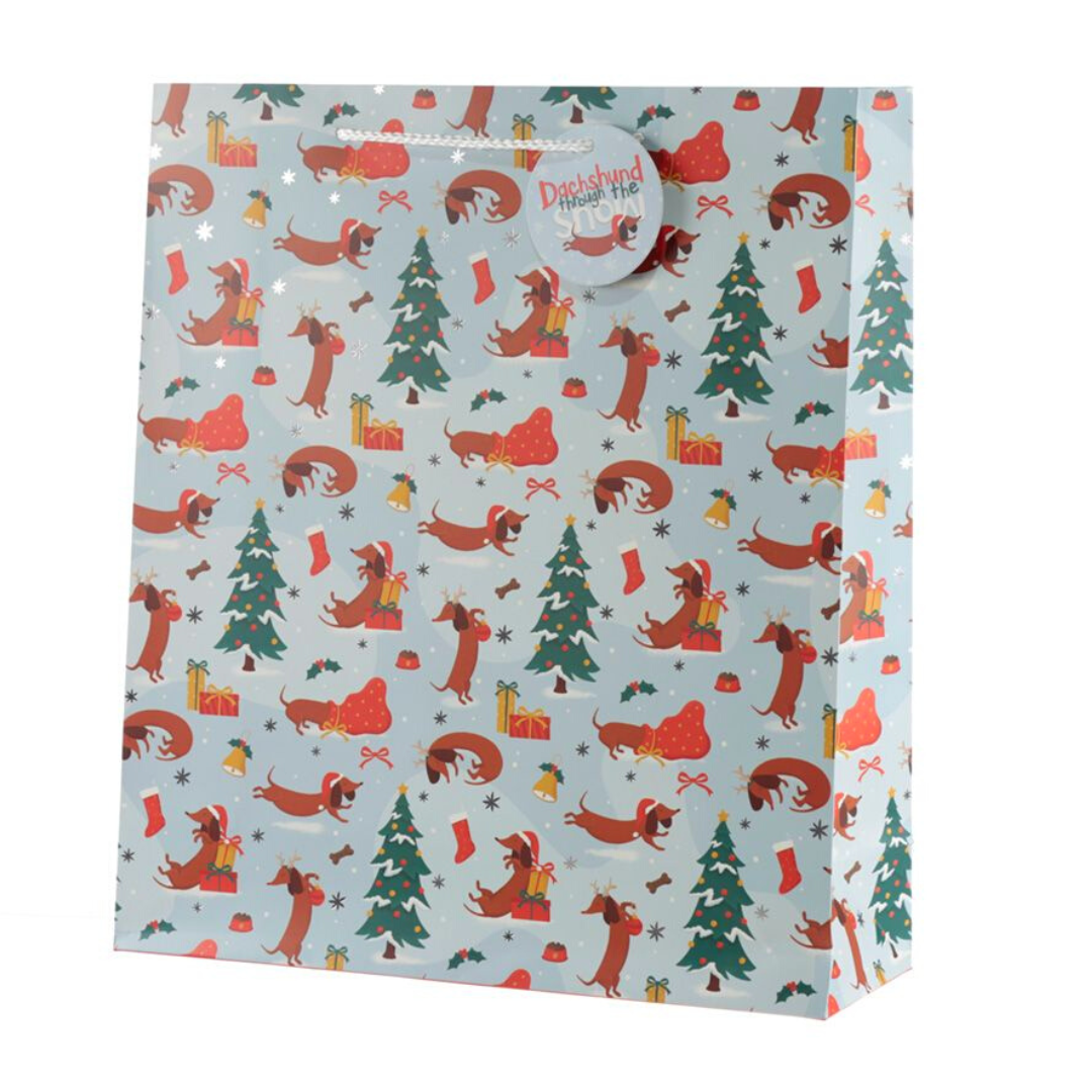 Busta Regalo con Etichetta XL - Bassotto