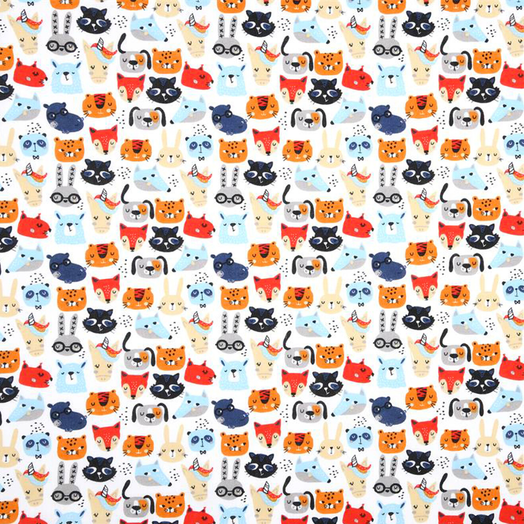 Porta Pannolini Salviette Crema Handmade - Animaletti