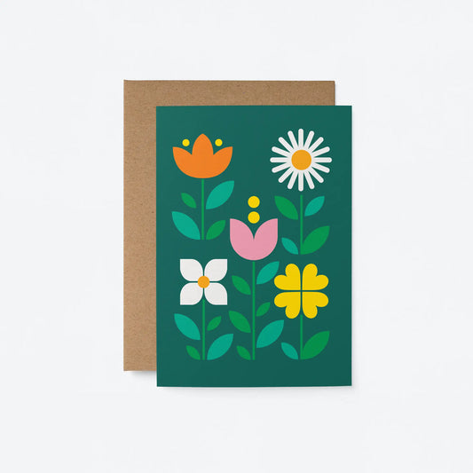 Biglietto Auguri - Fiori
