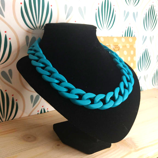 Collana in Resina a Catena - Petrolio