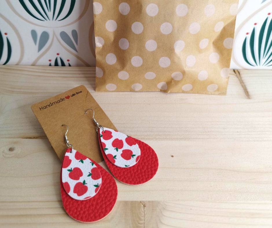 Orecchini in Ecopelle - Mele